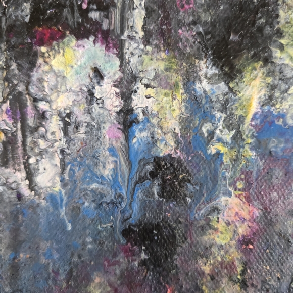 HANDCRAFTED Abstract Painting HANDPAINTED & HANDMADE Wall Art Decor 24"x30 - Picture 16 of 17